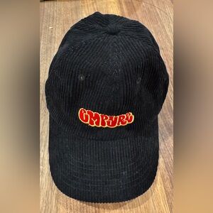 Empyre Black Corduroy Hat with Red Logo